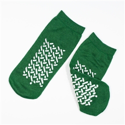Double Sided Slipper Socks; Medium - Green (48/Cs)