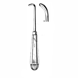Miltex Cleft Palate Elevator, Curved Blade, Blunt - 8"
