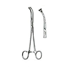 Miltex Tonsil Seizing Forceps, Medium Curve - 7-1/2"