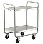 Lakeside 500 Lb Capacity, Tubular Frame cart, (2) 18 x 27 Inch Shelves
