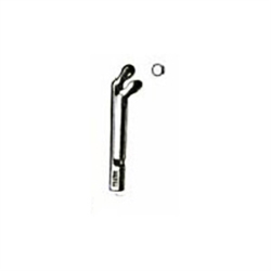 Miltex Bruening Laryngeal Tip For Nos. 23-399 to 23-410 Cannula & No. 23-420 Handle, Round Cup Jaws, 3mm Diameter, Angled
