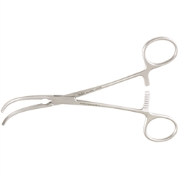 Miltex Peripheral Vascular Clamp, 6", Curved Jaws