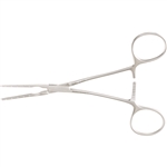 Miltex Vascular Clamp, 5mm Calibrations On Outer Sides Of Jaws, Straight Jaws 25mm, Angled Handles - 5-1/2"