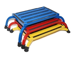 Hausmann 2418 Heavy Duty Color-Coded Nested Footstools