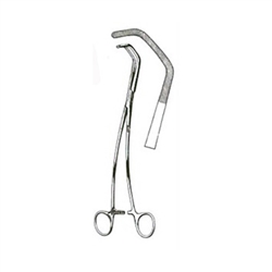 Miltex 10-1/2" Satinsky Vascular Clamp - Inside Jaws - Length 38mm x 10mm Width