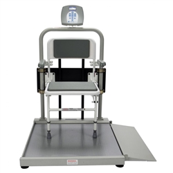 Health O Meter Digital Wheelchair Ramp Scale with Fold Away Seat