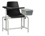 Winco Blood Drawing Chair with Drawer - Plastic Seat