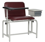 Winco XL Blood Drawing Chair with Drawer - Padded Vinyl
