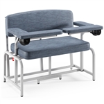Winco XXL Bariatric Extra-Wide Blood Drawing Chair - with Drawer and Flip Arm
