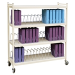 Omnimed Wide Open Style Chart Rack (Wired Dividers) - Capacity 36