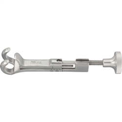 Miltex 4-3/4" Lowman Bone Holding Clamp - 1 x 2 Prong Jaws - 7/8" Wide