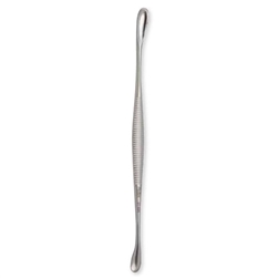 Miltex Double End Curette, Oval Cup 6 x 10mm & Round Cup 7mm Dia - 5"