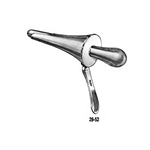 Miltex 4-1/2" Barr-Shuford Rectal Speculum - Tapered From 5/8" To 2" - Chrome Oburator with Resin Handle