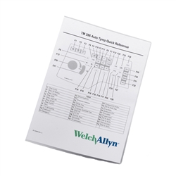 Welch Allyn 28604-WelchAllyn TM286 QUICK REFERENCE GUIDE