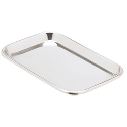 Miltex Mayo Tray, Size 10, Non-Perforated, 10" x 6-1/2" x 23/32"