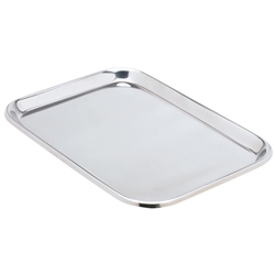 Miltex Mayo Tray, Size 19, Non-Perforated, 19-11/64" x 12-23/32" x 33/64"