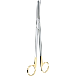 Miltex 9" Z-Type Parametrium Scissors - Tungsten Carbide - Slight Curve