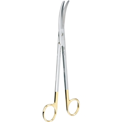 Miltex 9" Z-Type Parametrium Scissors - Tungsten Carbide - Curved