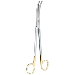 Miltex 10-3/4" Z-Type Hysterectomy Scissors - Curved - Tungsten Carbide