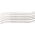 Miltex 10-1/2" Hank Uterine Double End Dilators - Double Ended - Set of 6 in Khaki Roll