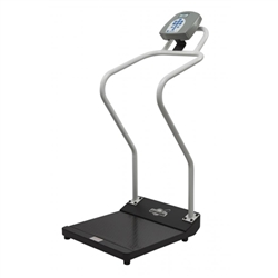 Health O Meter Antimicrobial Digital Platform Scale with Extended Handrails, Kg Only
