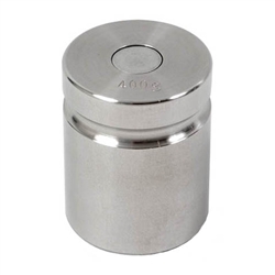 Ohaus 400g Class F Test Weight with No Certificate, Cylindrical with Groove