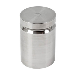 Ohaus 5000g Class F Test Weight with No Certificate, Cylindrical with Groove