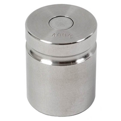 Ohaus 400g Class F Test Weight with NVLAP Accredited Certificate, Cylindrical with Groove