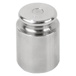 Ohaus 1000g Class 7 Economical Stainless Steel Cylindrical Weight, Traceable Certificate