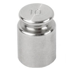 Ohaus 10g Class 7 Economical Stainless Steel Cylindrical Weight, Traceable Certificate