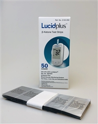 Lucidplus™ Beta-Hydroxybutyrate (BHB) Test Strips (50/Box)