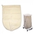 Brewer 18" Rope Style Hamper Bag, 10 oz. Beige Cotton