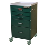 Harloff Anesthesia Cart, Five Drawers with Key Lock