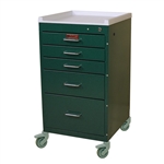 Harloff Treatment Cart, Five Drawers with Key Lock