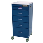 Harloff Line Cart, Five Drawers with Basic Electronic Pushbutton Lock
