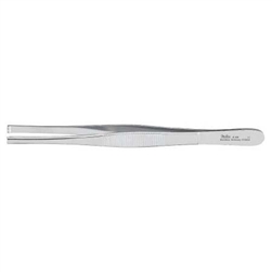 Miltex Tissue Forceps, 6", 4x5 Teeth, Standard, Serrated Handles