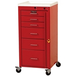 Harloff Emergency Cart, Six Drawer with Breakaway Lock