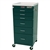 Harloff Anesthesia Cart, Six Drawer with Basic Electronic Pushbutton Lock