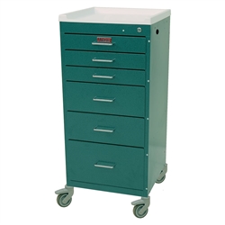 Harloff Procedure Cart, Six Drawers with Key Lock, Standard Package