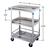 Lakeside Standard Duty, 3 Shelf, Small Guard Rail Cart