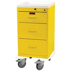 Harloff Infection Control Cart, Three Drawers with Key Lock