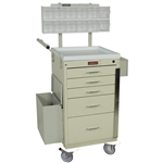 Harloff Treatment and Procedure Cart, Five Drawers with Breakaway Lock