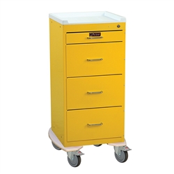 Harloff Mini Line Isolation Cart, Four Drawers with Key Lock