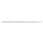 Miltex Comedone Extractor, 6", One Fenestrated Cup & One Delicate Curved Lancet, Protective Cap