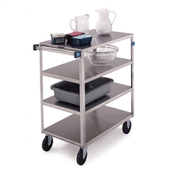 Lakeside Medium Duty, 4 Shelf, All Edges Turned Down, Medium Utility Cart