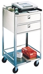 Lakeside 300 Lb Capacity Compact Utility Stand, (2) 16.75 x 18.75 Inch Shelves, (2) Drawers