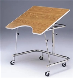 Bailey Heavy Duty Mobile Adjustable Height Wheelchair Table