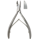 Miltex Nail Nipper, Stainless, Straight Jaws, Double Spring - 4-1/2"