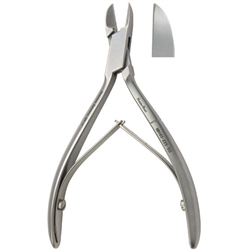 Miltex Nail Nipper, Stainless, Straight Jaws, Double Spring - 4-1/2"