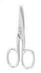 Miltex Nail Scissors 3-1/2 Inch Length OR Grade German, Finger Ring Handle Curved Blades Sharp Tip / Sharp Tip